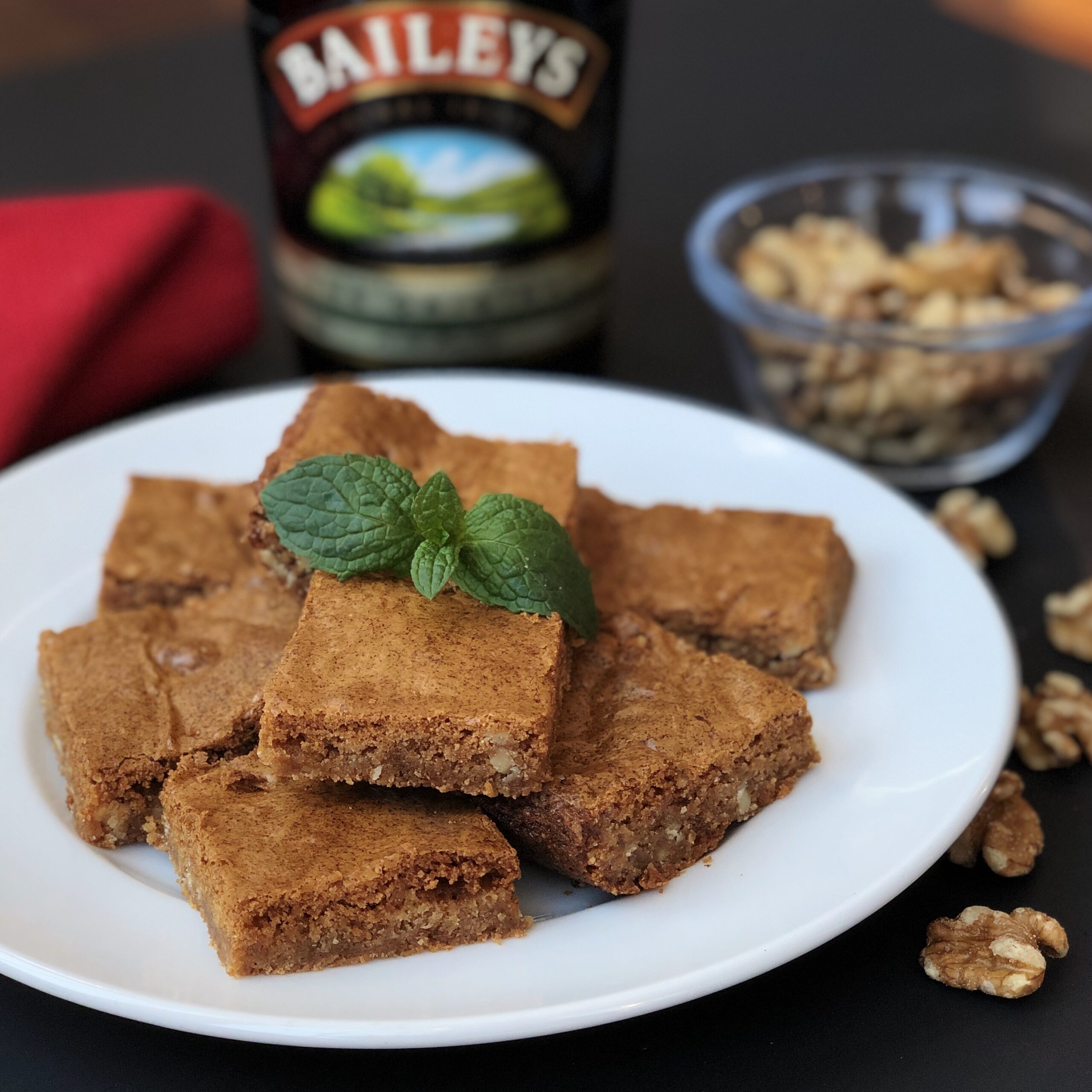 Irish Cream Butterscotch Brownies