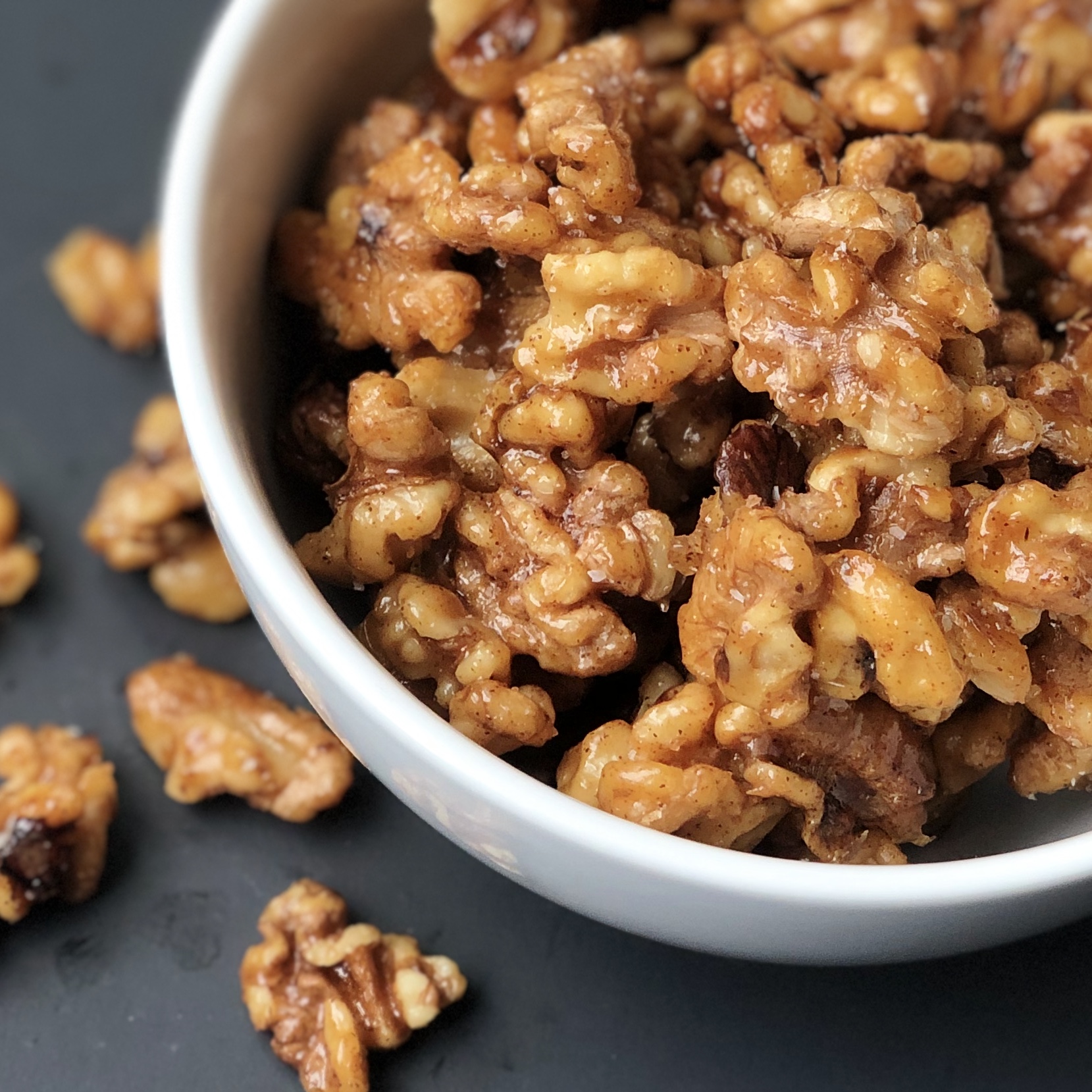 Spicy Honey Candied Walnuts Recipe