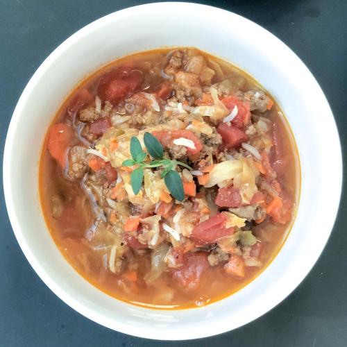 Chunky Beef, Vegetable and Rice Soup Recipe
