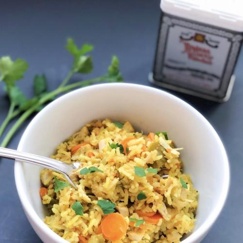 Madras Curry Chicken and Rice
