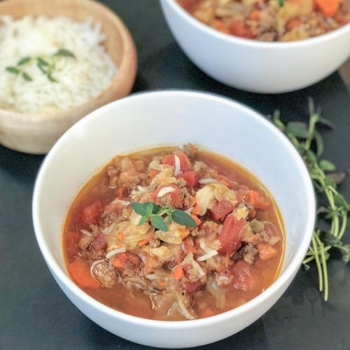 Beef, Vegetable and Rice Soup