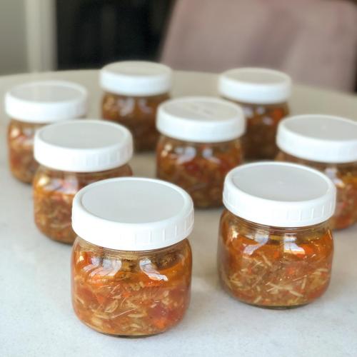 Chunky Beef, Vegetable and Rice Soup Meal Prep